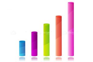 Colorful business graph